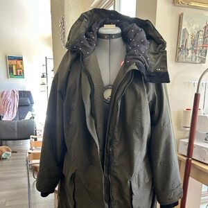 Torrid Plus size 2 Parka Jacket Coat Olive Green
